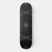 Eenvoudige moderne geometrische Star Black Persoonlijk Skateboard (Voorkant)