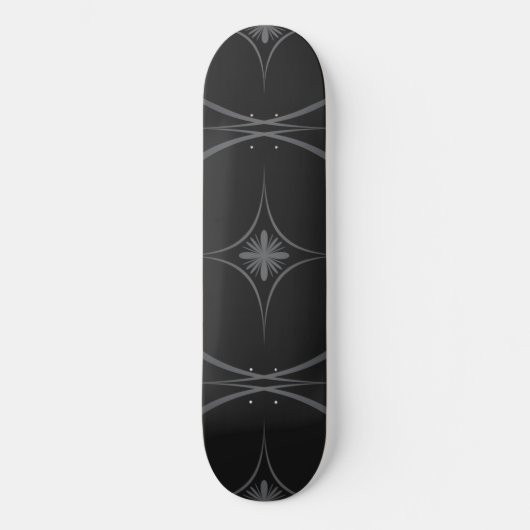 Eenvoudige moderne geometrische Star Black Persoonlijk Skateboard (Voorkant)