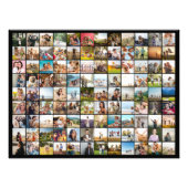 Eenvoudige moderne gepersonaliseerde 108 foto coll afdruk (Voorkant)