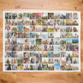 Eenvoudige moderne gepersonaliseerde 108 foto coll fleece deken