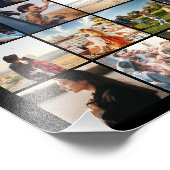 Eenvoudige moderne gepersonaliseerde 108 foto coll foto afdruk (Hoek)