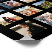 Eenvoudige moderne gepersonaliseerde 108 foto coll poster (Hoek)