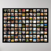 Eenvoudige moderne gepersonaliseerde 108 foto coll poster (Voorkant)