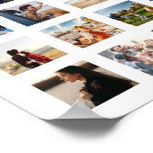 Eenvoudige moderne gepersonaliseerde 108 foto coll poster (Hoek)