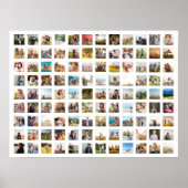 Eenvoudige moderne gepersonaliseerde 108 foto coll poster (Voorkant)