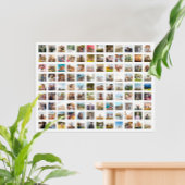 Eenvoudige moderne gepersonaliseerde 108 foto coll poster