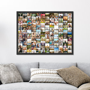 Eenvoudige moderne gepersonaliseerde 108 foto coll poster