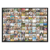 Eenvoudige moderne gepersonaliseerde 108 foto coll tafelkleed (Voorkant (Horizontaal))