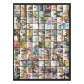 Eenvoudige moderne gepersonaliseerde 108 foto coll tafelkleed (Voorkant)