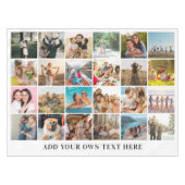 Eenvoudige moderne gepersonaliseerde 24 foto colla tafelkleed (Voorkant (Horizontaal))
