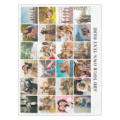 Eenvoudige moderne gepersonaliseerde 24 foto colla tafelkleed (Voorkant)