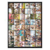 Eenvoudige moderne gepersonaliseerde 48 foto colla tafelkleed (Voorkant)