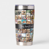 Eenvoudige moderne gepersonaliseerde 72 foto colla geïsoleerde drinkbeker (Voorkant)