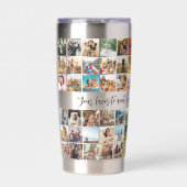 Eenvoudige moderne gepersonaliseerde 72 foto colla geïsoleerde drinkbeker (Voorkant)