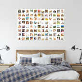 Eenvoudige moderne gepersonaliseerde 96 foto colla canvas afdruk (Insitu (Slaapkamer))