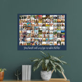 Eenvoudige moderne gepersonaliseerde 96 foto colla poster