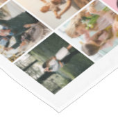 Eenvoudige moderne gepersonaliseerde 96 foto colla tafelkleed (Gekanteld)