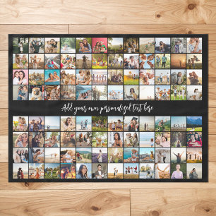 Eenvoudige moderne gepersonaliseerde 96 foto colla tafelkleed