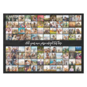 Eenvoudige moderne gepersonaliseerde 96 foto colla tafelkleed (Voorkant (Horizontaal))