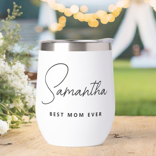 Eenvoudige moderne gepersonaliseerde beste moeder 