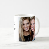 Eenvoudige moderne gepersonaliseerde BFF beste vri Koffiemok (Voorkant rechts)