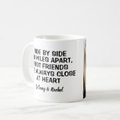 Eenvoudige moderne gepersonaliseerde BFF beste vri Koffiemok (Voorkant links)