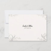 Eenvoudige & moderne gepersonaliseerde bruiloft da bedankkaart (Achterkant)