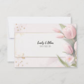 Eenvoudige & moderne gepersonaliseerde bruiloft da bedankkaart (Achterkant)