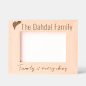 Eenvoudige moderne gepersonaliseerde familienaam,  gegraveerde lijstjes (Voorkant)