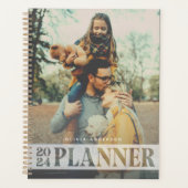 Eenvoudige moderne gepersonaliseerde foto | 2024 O Planner (Voorkant)