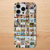 Eenvoudige moderne gepersonaliseerde fotocollage Case-Mate iPhone case