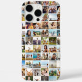 Eenvoudige moderne gepersonaliseerde fotocollage Case-Mate iPhone case (Achterkant)