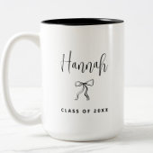 Eenvoudige moderne gepersonaliseerde klasse van 20 tweekleurige koffiemok