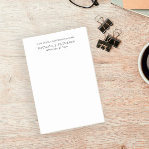 Eenvoudige moderne, gepersonaliseerde minimalistis post-it® notes