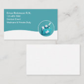 Eenvoudige moderne geregistreerde verpleegkundige  visitekaartje (Voorkant / Achterkant)