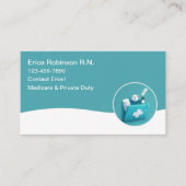 Eenvoudige moderne geregistreerde verpleegkundige  visitekaartje (Voorkant)