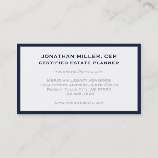 Eenvoudige moderne getuigenis visitekaartje (Achterkant)