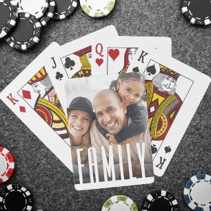 Eenvoudige moderne gezelfoto pokerkaarten