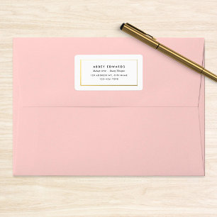 Eenvoudige, moderne Gold Business Label-Stickers Etiket