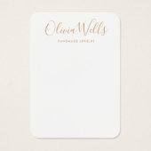 Eenvoudige, moderne, Gold Earning-schermkaart Visitekaartje (Voorkant)