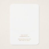 Eenvoudige, moderne, Gold Earning-schermkaart Visitekaartje (Achterkant)