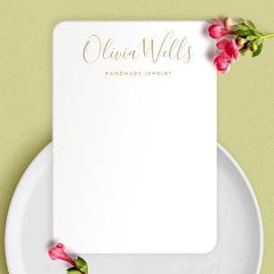 Eenvoudige, moderne, Gold Earning-schermkaart Visitekaartje