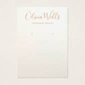 Eenvoudige, moderne, Gold Earning-schermkaart Visitekaartje (Voorkant)