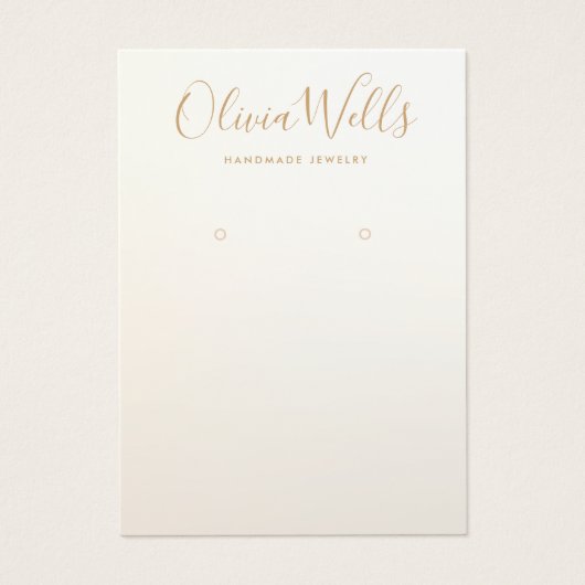 Eenvoudige, moderne, Gold Earning-schermkaart Visitekaartje (Voorkant)