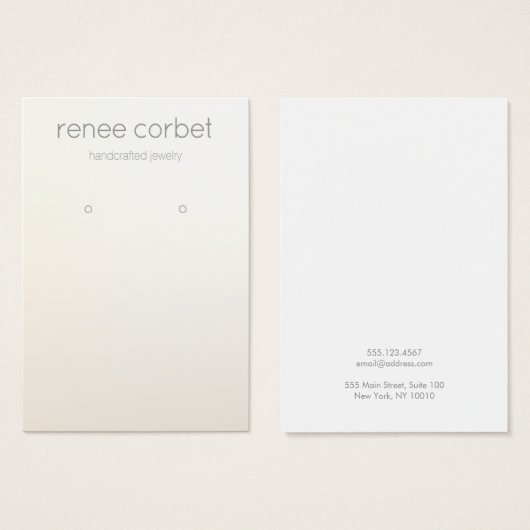 Eenvoudige, moderne, Gold Earning-schermkaart Visitekaartje (Voorkant /achterkant)