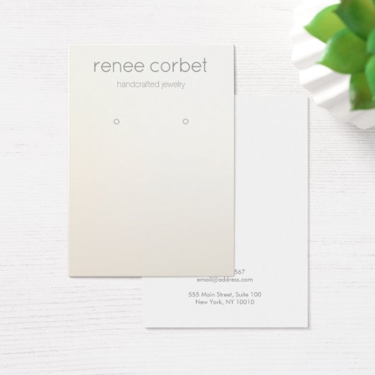 Eenvoudige, moderne, Gold Earning-schermkaart Visitekaartje (Bureau)