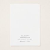 Eenvoudige, moderne, Gold Earning-schermkaart Visitekaartje (Achterkant)