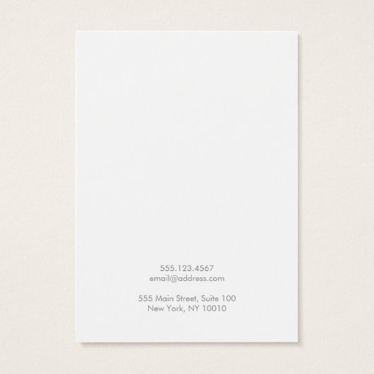 Eenvoudige, moderne, Gold Earning-schermkaart Visitekaartje (Achterkant)