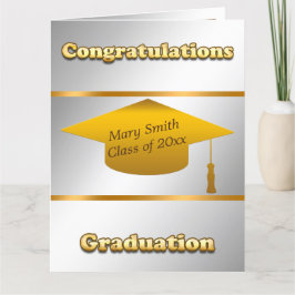 Eenvoudige, moderne Gold Silver Kaart