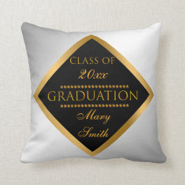 Eenvoudige, moderne Gold Silver Kussen